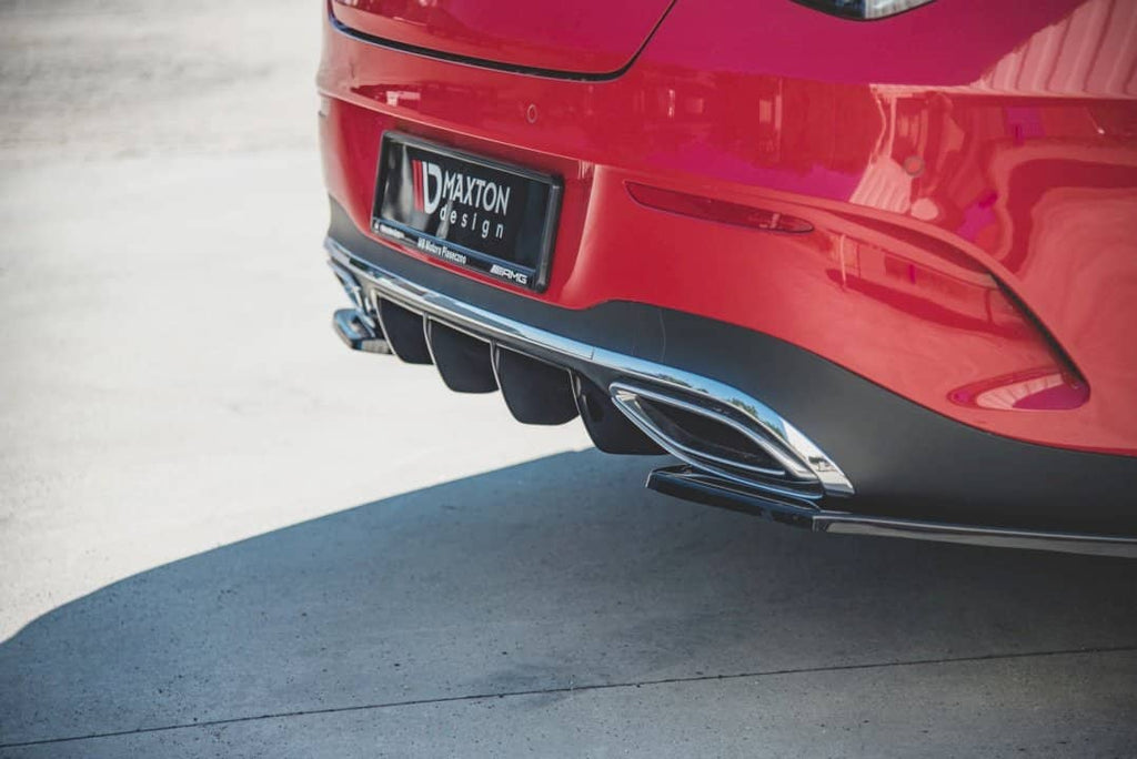 Maxton Design Rear Valance Mercedes CLA Shooting Brake AMG-Line (X-118) (2019+) - ME-CLA-118-AMGLINE-ES-RS1