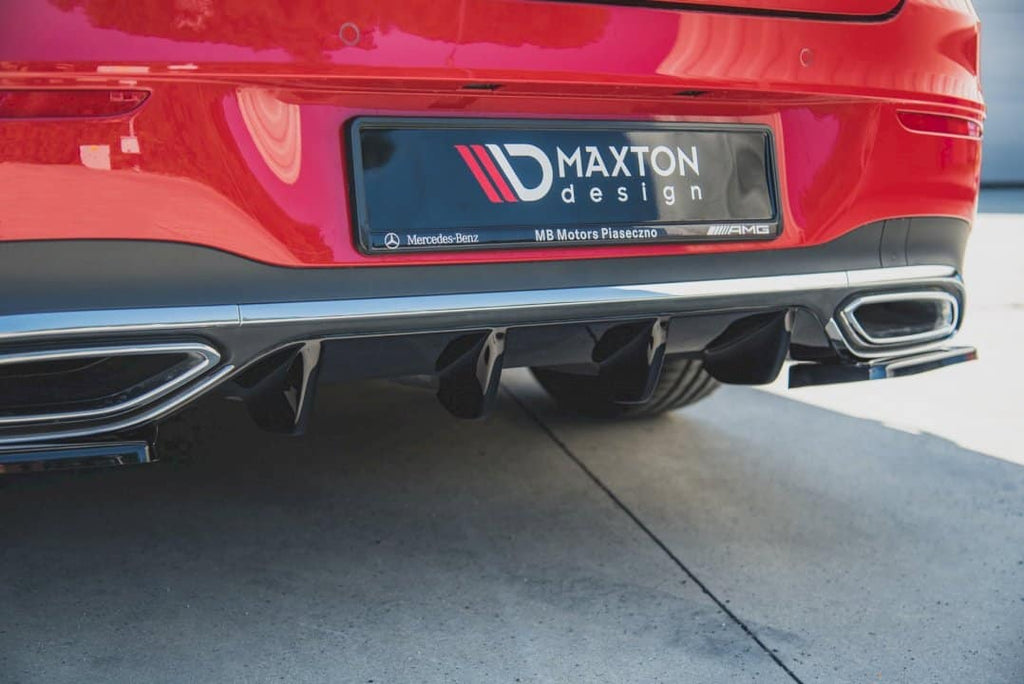 Maxton Design Rear Valance Mercedes CLA Shooting Brake AMG-Line (X-118) (2019+) - ME-CLA-118-AMGLINE-ES-RS1