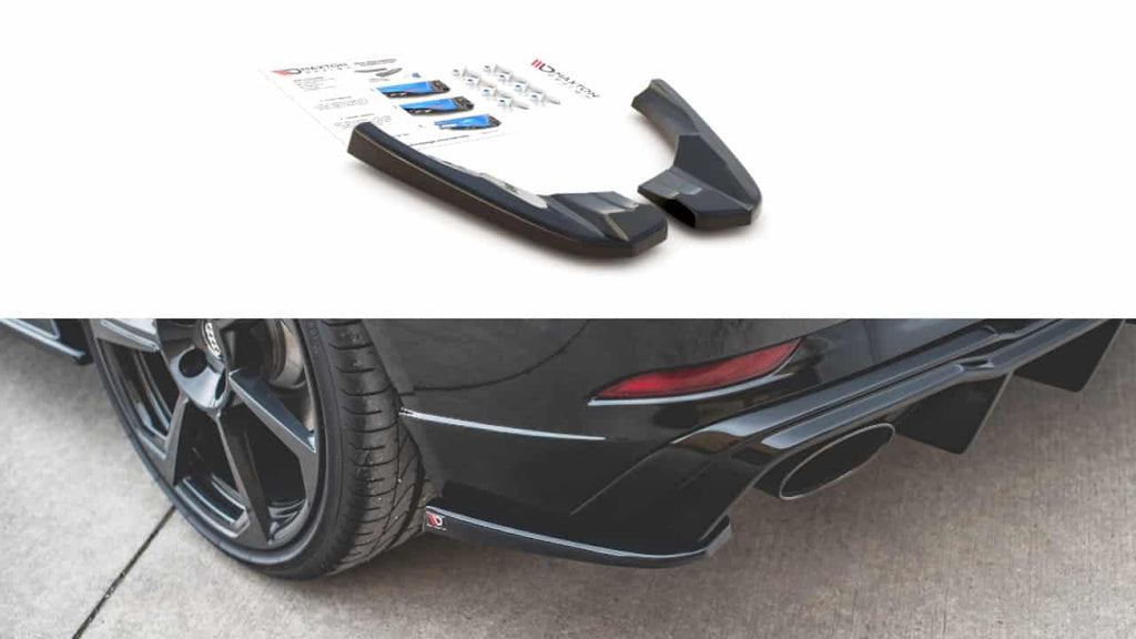 Maxton Design Rear Side Splitters V2 Audi RS3 8V Sportback Facelift (2019+) - AU-RS3-8VF-RSD2