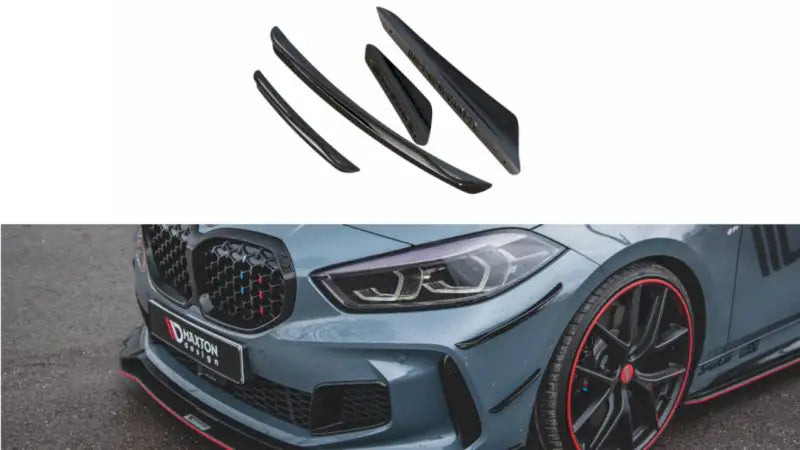 Maxton Design Front Bumper Wings (Canards) BMW 1 F40 M-Pack/M135i (2019+)- BM-1-F40-M-CAN1