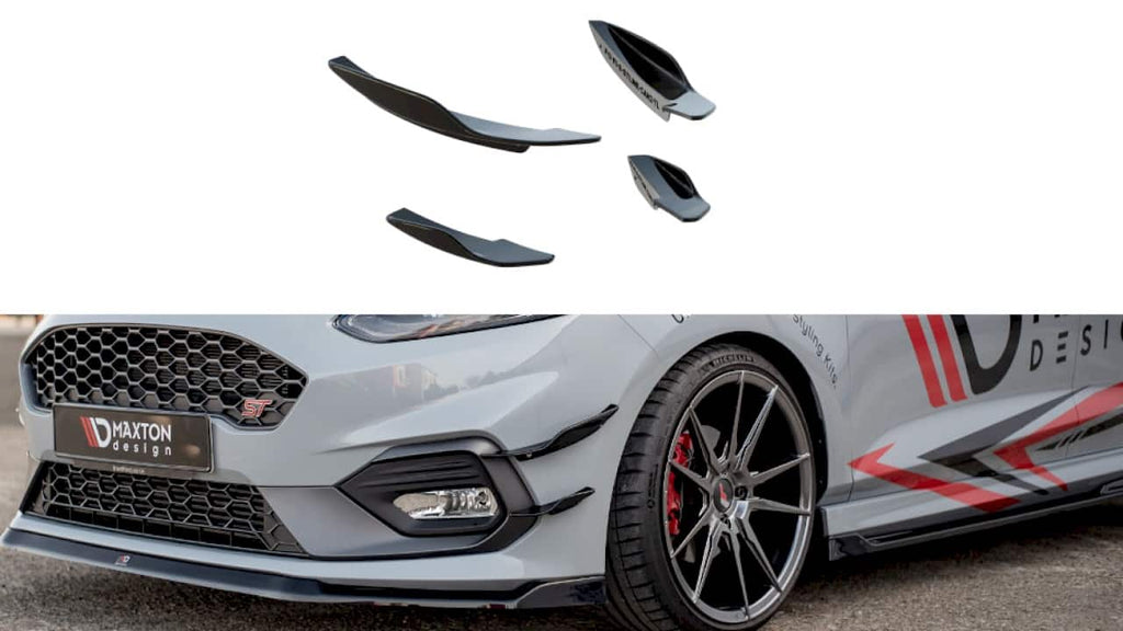 Maxton Design Front Bumper Wings (Canards) V2 Ford Fiesta Mk 8 ST / ST-Line - FO-FI-8-STLINE-CAN2