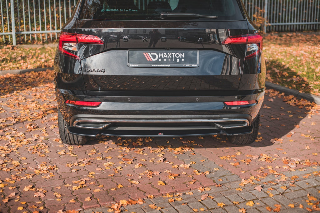 Maxton Design Central Rear Splitter Skoda Karoq Sportline (2017+) - SK-KA-1-SL-RD1