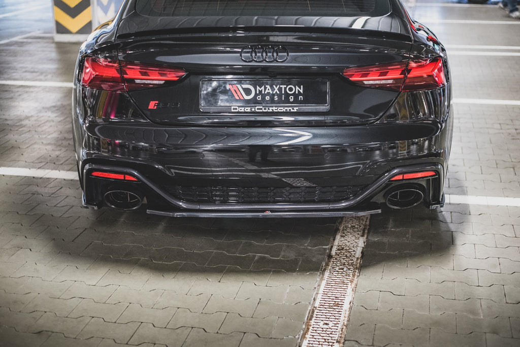 Maxton Design Central Rear Splitter Audi RS5 F5 Facelift (2019+) - AU-RS5-2F-RD1