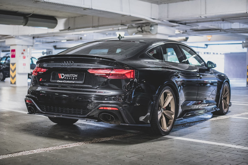 Maxton Design Central Rear Splitter Audi RS5 F5 Facelift (2019+) - AU-RS5-2F-RD1