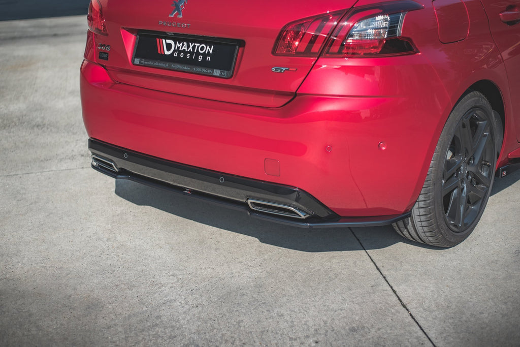 Maxton Design Central Rear Splitter Peugeot 308 GT Mk2 Facelift (2017+) - PE-308-2F-GT-RD1