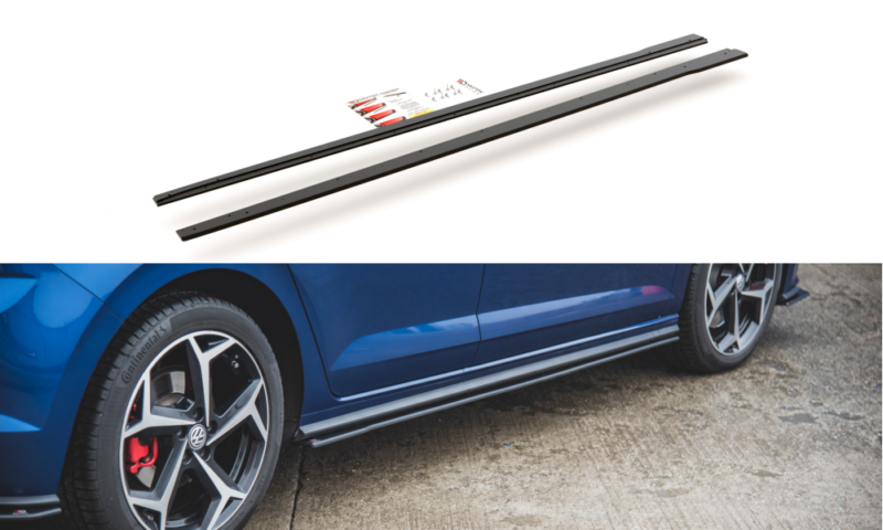 Maxton Design Maxton Racing Side Skirts Diffusers VW Polo GTI Mk6 (2017+) – VWPO6GTICNC-SD3