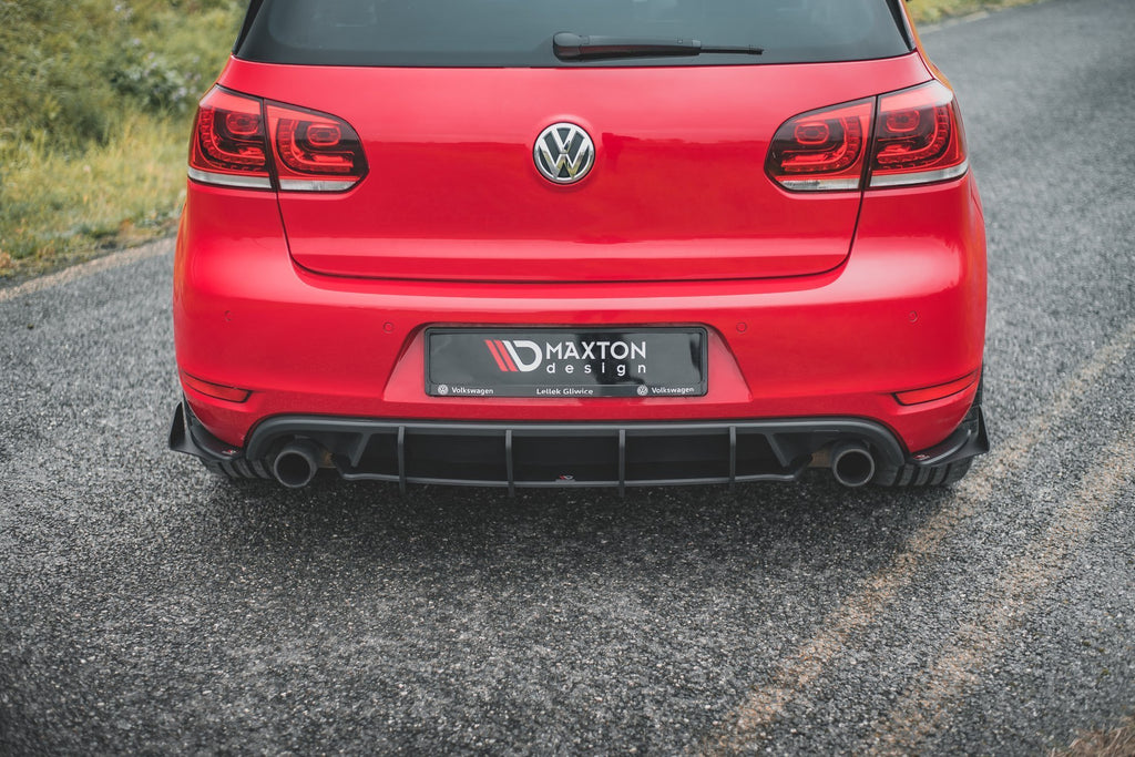 Maxton Design Racing Durability Rear Side Splitters (+Flaps) VW Golf GTI Mk6 (2008-2012) - VWGO6GTICNC+RSF1