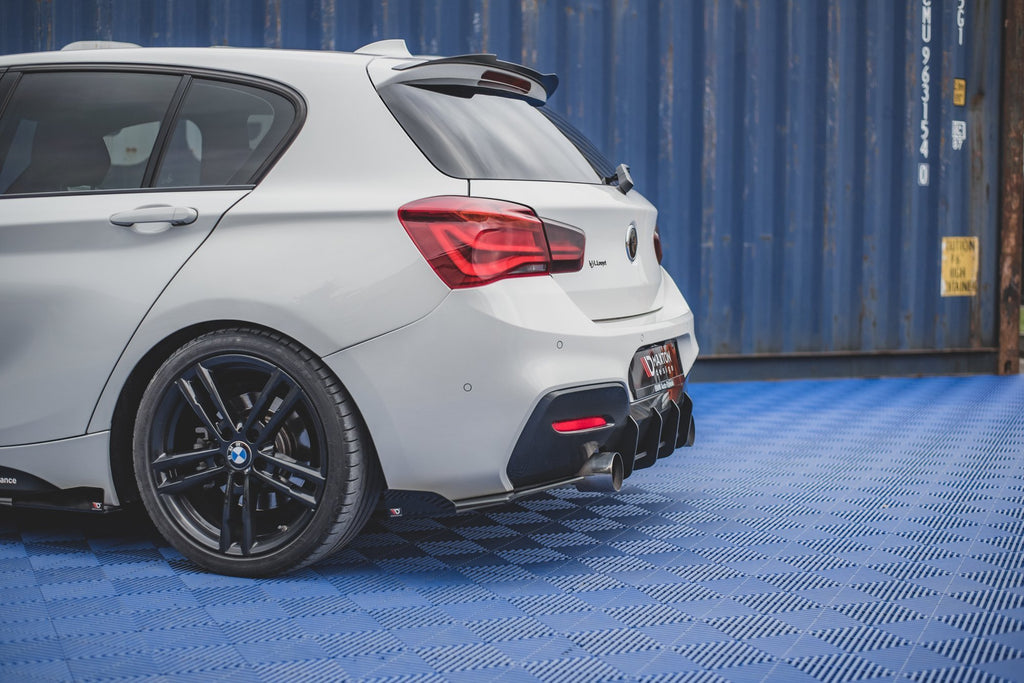 Maxton Design Racing Durability Rear Side Splitters V2 (+Flaps) BMW 1 F20 M-Pack Facelift/M140i (2015-2019) - BM1F20FMCNC-RSD2+RSF1