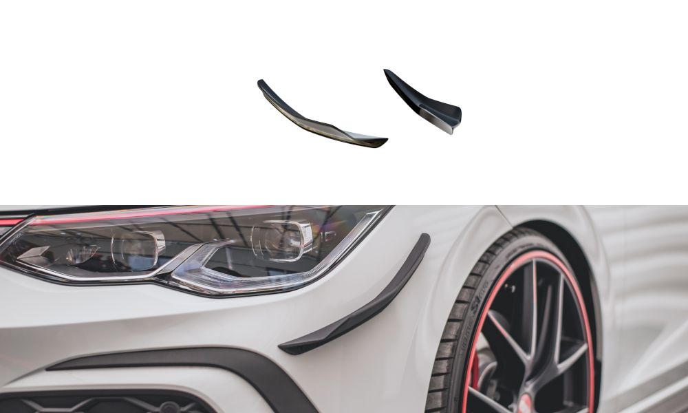 Maxton Design Front Bumper Wings (Canards) VW Golf 8 GTI (2020+) - VW-GO-8-GTI-CAN1