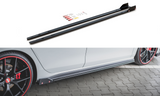 Maxton Design Side Skirts Diffusers (+Flaps) V2 VW Golf 8 GTI/GTI Clubsport (2020+) - VW-GO-8-GTI-SD2+SF