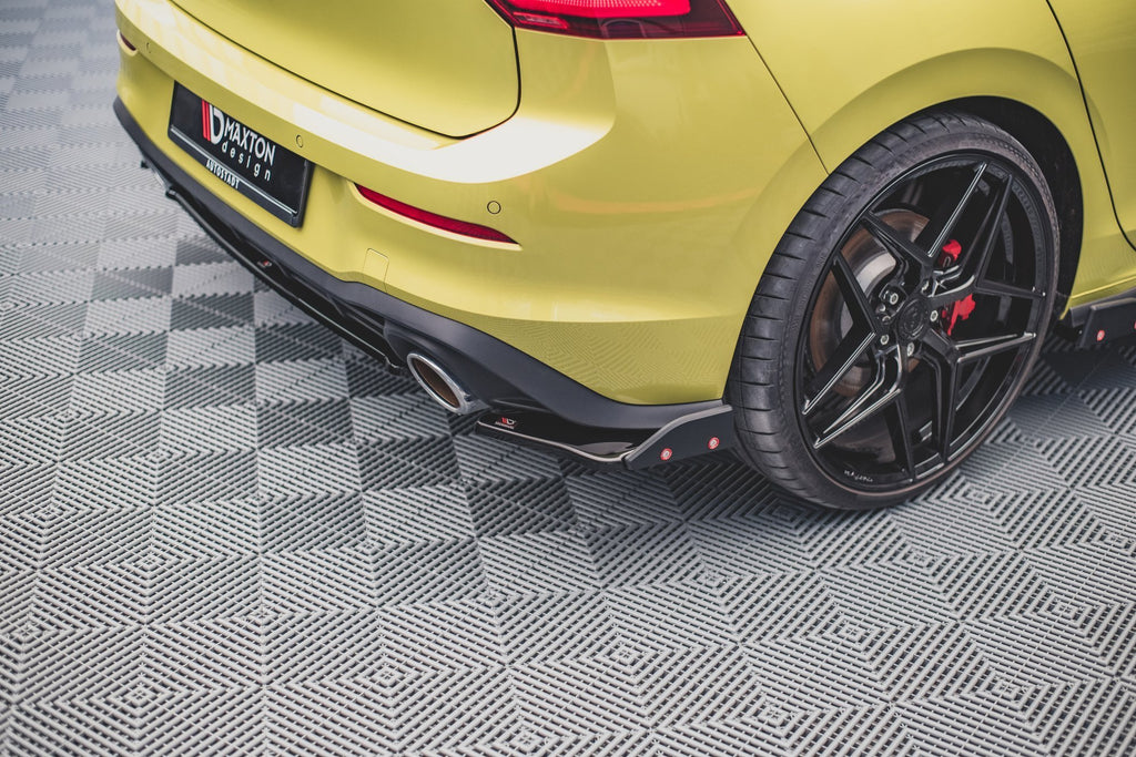 Maxton Design Rear Side Splitters (+Flaps) V.1 VW Golf 8 GTI Clubsport (2020+) - VW-GO-8-GTI-CS-RSD1+RSF