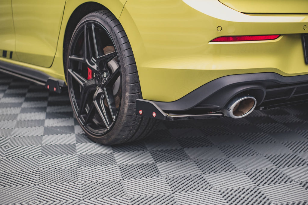 Maxton Design Rear Side Splitters (+Flaps) V.1 VW Golf 8 GTI Clubsport (2020+) - VW-GO-8-GTI-CS-RSD1+RSF