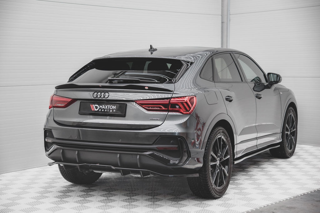 Maxton Design Central Rear Splitter (Vertical Bars) Audi Q3 Sportback S-Line (2019+) – AU-Q3-2-SLINE-SB-RD1+RD2