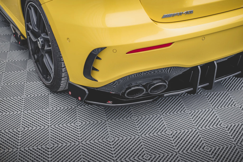 Maxton Design Rear Side Splitters (+Flaps) V.2 Mercedes AMG A45 S (2019+) - ME-A-177-45-RSD2+RSF