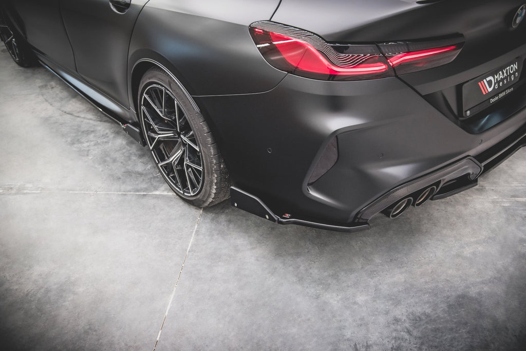 Maxton Design Rear Side Splitters (+Flaps) V.1 BMW M8 Gran Coupe F93 (2019+) - BM-M8-G16-GC-RSD1+RSF