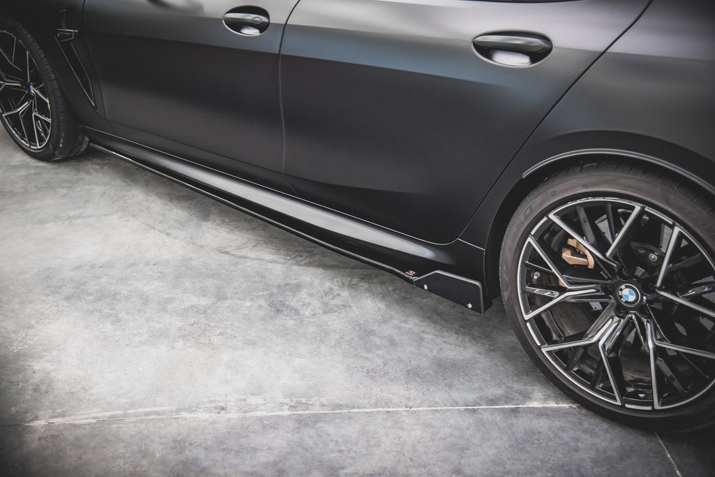 Maxton Design Side Skirts Diffusers (+Flaps) V1 BMW M8 Gran Coupe F93 (2019+) - BM-M8-G16-GC-SD1+SF