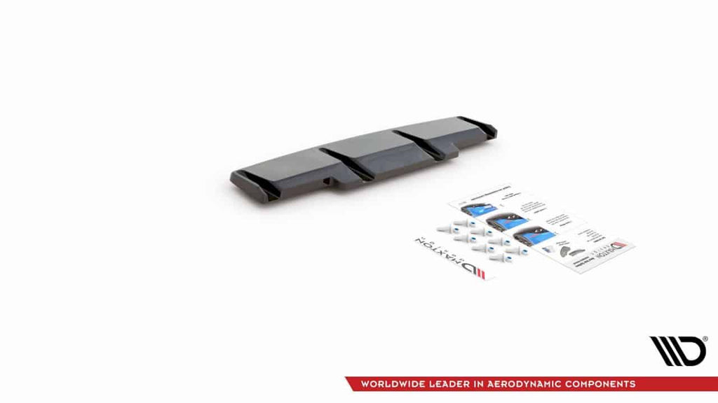 Maxton Design Rear Splitter VW Golf R Mk 8 (2020-) - VW-GO-8-R-RD1