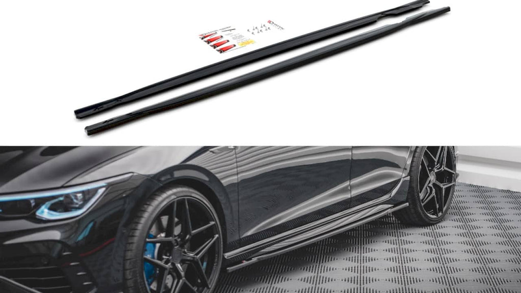 Maxton Design Side Skirt Diffusers VW Golf R Mk 8 (2020-) - VW-GO-8-R-SD1