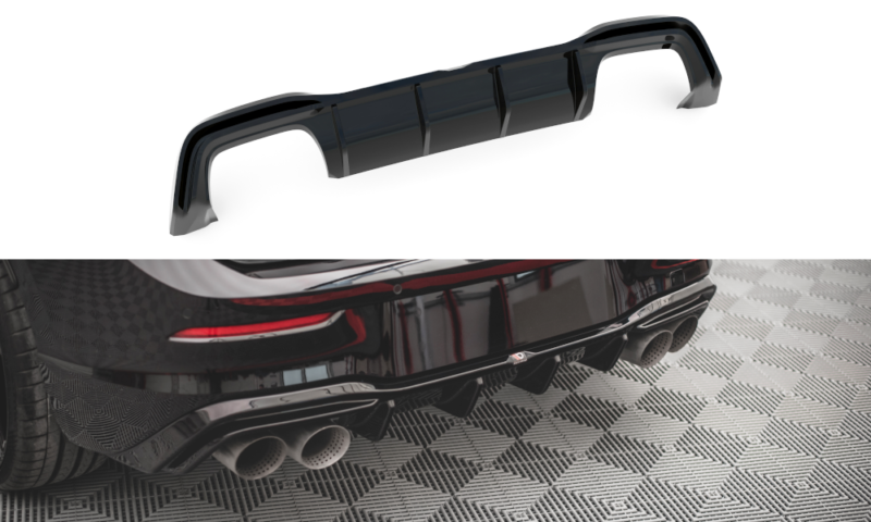 Maxton Design Rear Valance V.2 Volkswagen Golf R Mk8 (2020+) – VW-GO-8-R-RS2