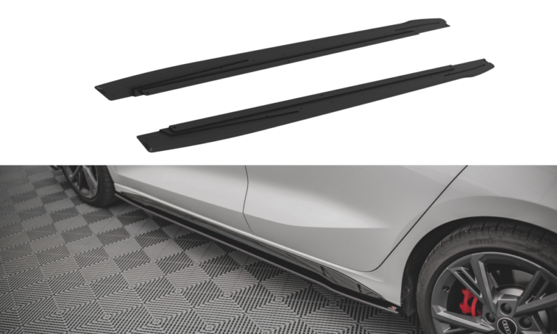 Maxton Design Street Pro Side Skirts Diffusers Audi S3/A3 S-Line 8Y (2020+) – AUA38YSLINECNC-SD1