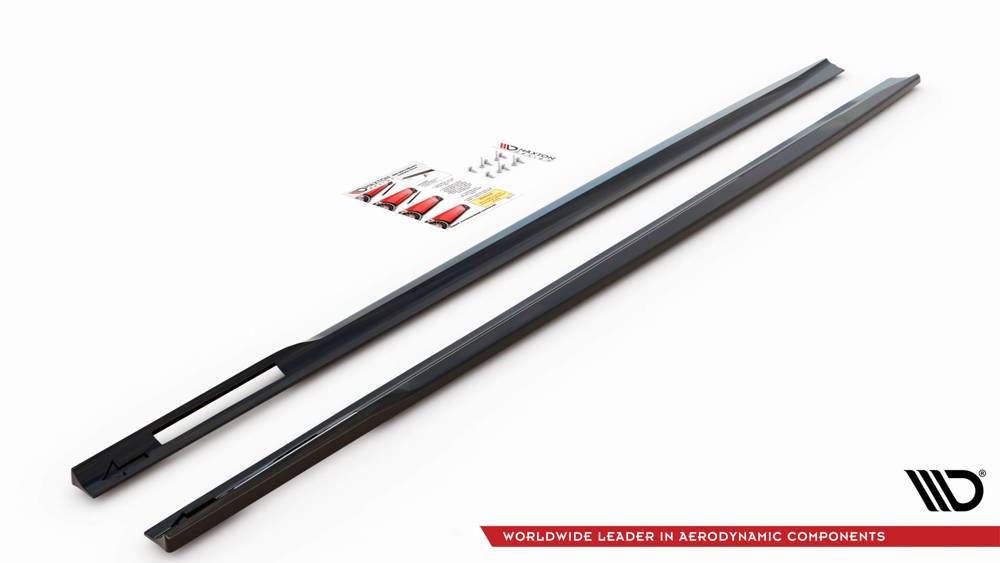 Maxton Design Side Skirts Diffusers V.1 BMW 4 M-Pack G22 (2020+) - BM-4-G22-MPACK-SD1