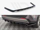 Maxton Design Central Rear Splitter (Vertical Bars) Toyota RAV4 Mk5 (2019-) - TO-RAV4-5-RD1+RD2