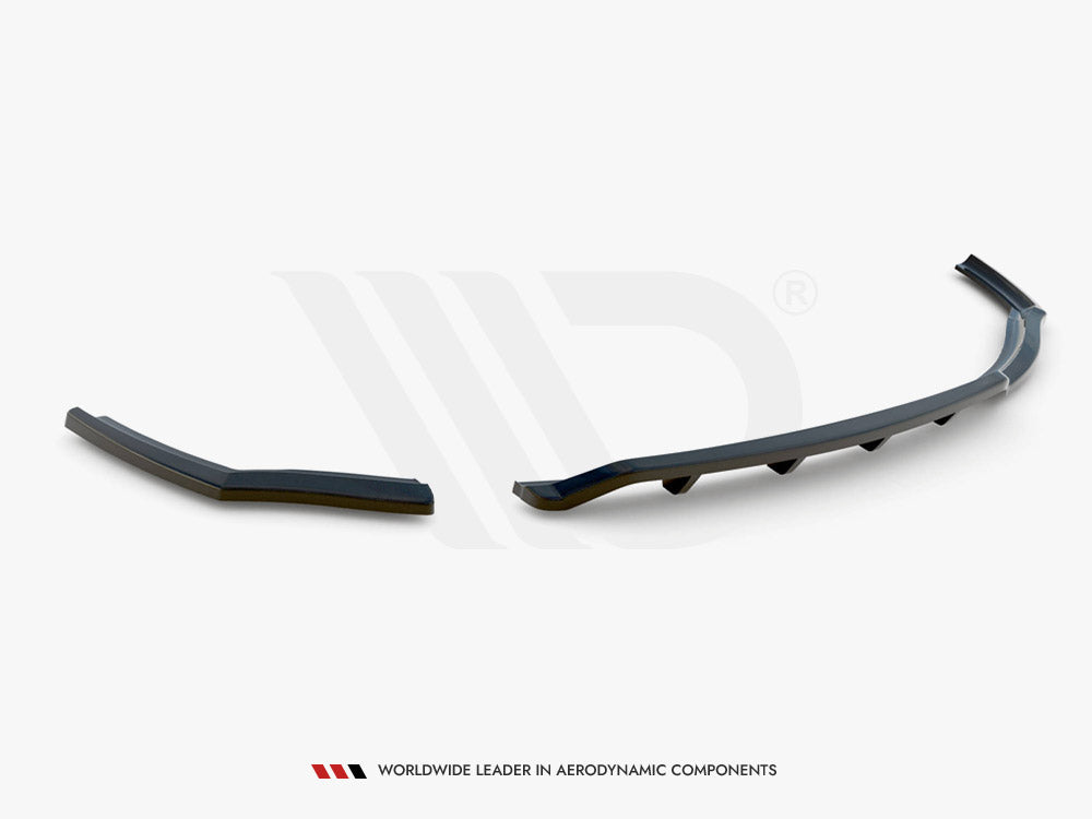 Maxton Design Central Rear Splitter (Vertical Bars) BMW 1 F20 (2011-2015) - BM-1-F20-RSD1+RD1