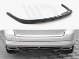 Maxton Design Central Rear Splitter (Vertical Bars) Skoda Fabia Combi Mk3 (2014-2019) - SK-FA-3-RD1+RD2