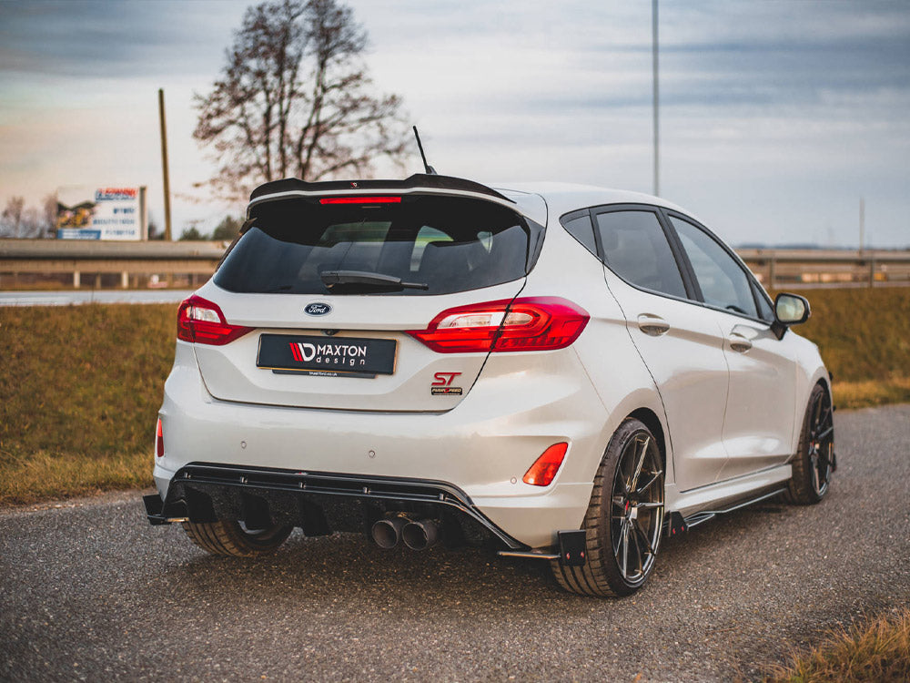 Maxton Design Rear Side Splitters (+Flaps) V.4 Ford Fiesta Mk8 ST (2018-) - FO-FI-8-STLINE-RSD4+RSF