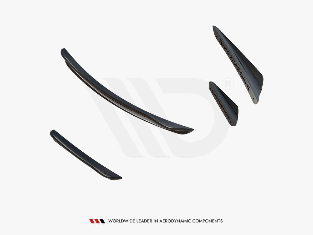 Maxton Design Front Bumper Wings (Canards) V.3 Ford Fiesta Mk8 ST/ST-Line (2017-) - FO-FI-8-STLINE-CAN3