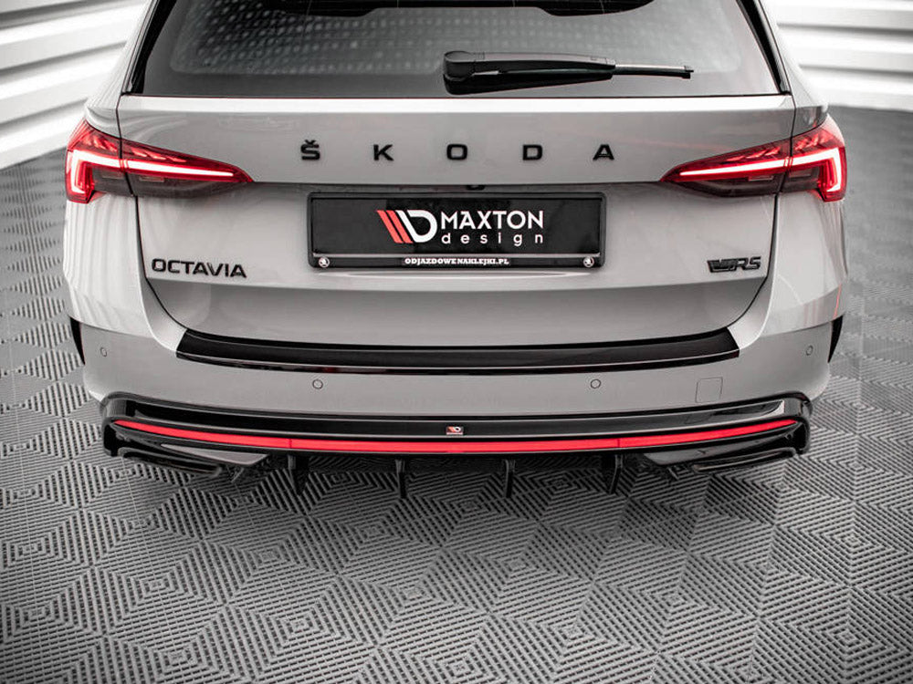 Maxton Design Rear Valance Skoda Octavia RS Mk4 (2020-) - SK-OC-4-RS-RS1+RS1R