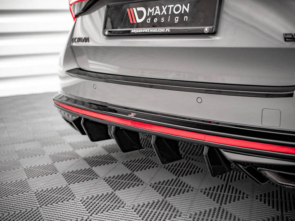 Maxton Design Rear Valance Skoda Octavia RS Mk4 (2020-) - SK-OC-4-RS-RS1+RS1R