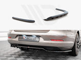 Maxton Design Central Rear Splitter (Vertical Bars) Volkswagen Passat Cc (2008-2012) - VW-PA-CC-RSD2+RD1