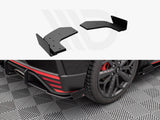 Maxton Design Street Pro Rear Side Splitters (+Flaps) Hyundai i20 N Mk3 (2020-) - HYI203NCNC-RSD1+RSF1