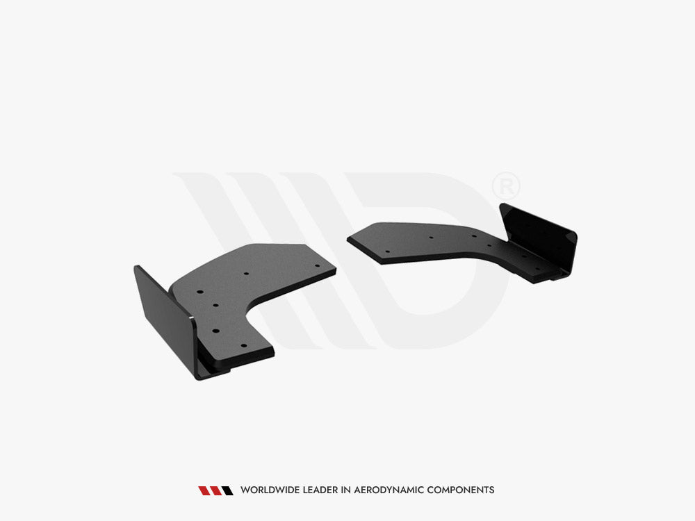 Maxton Design Street Pro Rear Side Splitters (+Flaps) Hyundai i20 N Mk3 (2020-) - HYI203NCNC-RSD1+RSF1