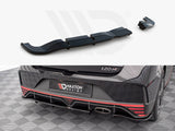 Maxton Design Central Rear Splitter (Vertical Bars) Hyundai i20 N Mk3 (2020-) - HY-I20-3-N-RSD1+RD1