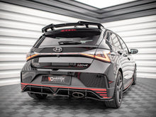 Load image into Gallery viewer, Maxton Design Central Rear Splitter (Vertical Bars) Hyundai i20 N Mk3 (2020-) - HY-I20-3-N-RSD1+RD1