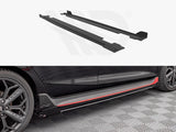 Maxton Design Street Pro Side Skirts Diffusers (+Flaps) Hyundai i20 N Mk3 (2020-) - HYI203NCNC-SD1+SRF1