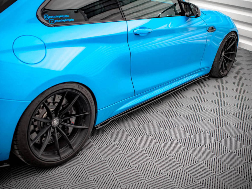 Maxton Design Street Pro Side Skirts Diffusers BMW M2 F87 (2016-2020) - BM287MCOMPCNC-SD1