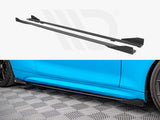 Maxton Design Street Pro Side Skirts Diffusers (+Flaps) BMW M2 F87 (2016-2020) - BM287MCOMPCNC-SD1+SRF1