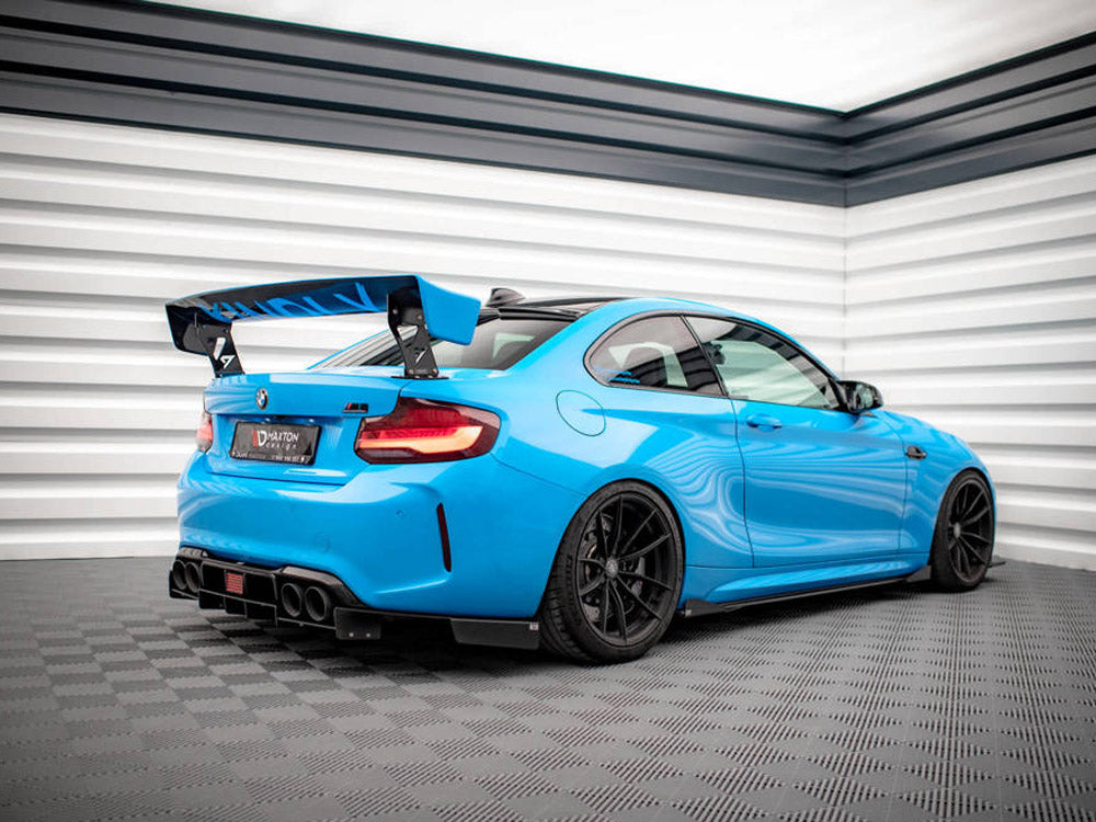 Maxton Design Street Pro Side Skirts Diffusers (+Flaps) BMW M2 F87 (2016-2020) - BM287MCOMPCNC-SD1+SRF1