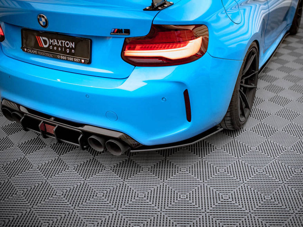 Maxton Design Street Pro Rear Side Splitters BMW M2 F87 (2016-2020) - BM287MCOMPCNC-RSD1