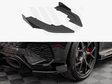 Maxton Design Street Pro Rear Side Splitters (+Flaps) Audi RS3 Sportback 8Y (2020-) - AURS38YCNC-RSD1+RSF1