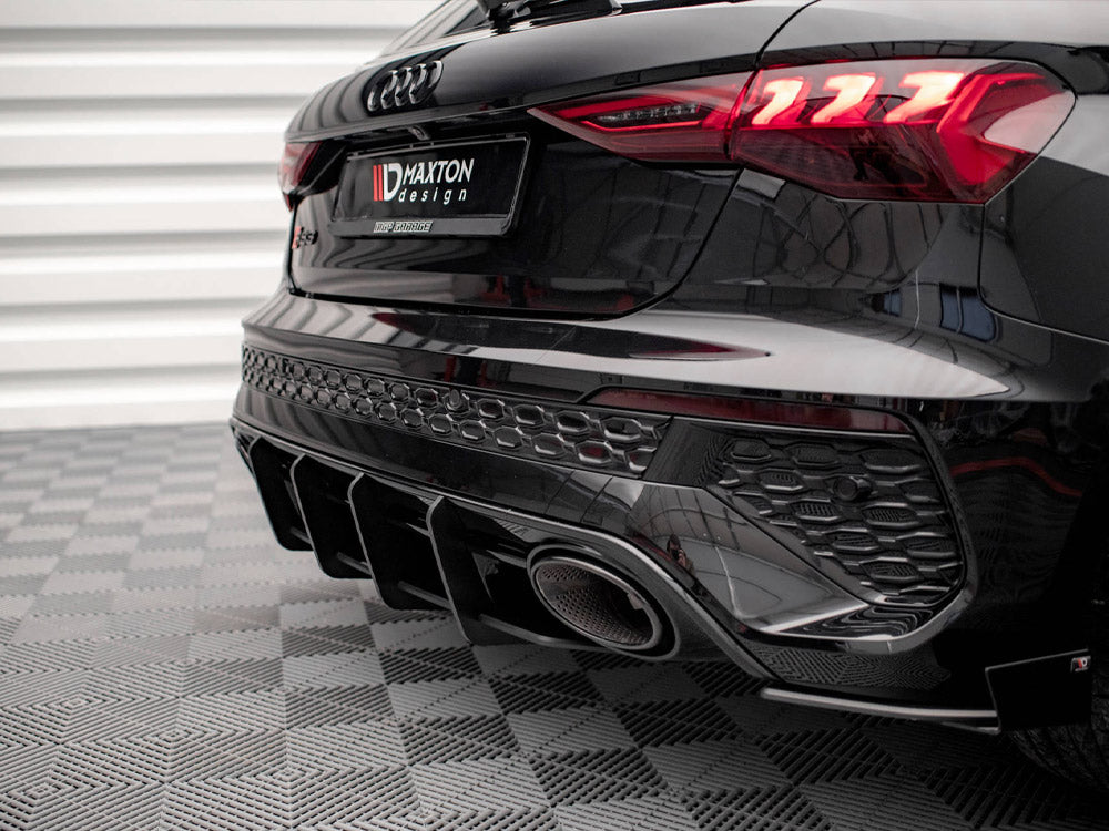 Maxton Design Street Pro Rear Diffuser Audi RS3 Sportback 8Y (2020-) - AURS38YCNC-RS1