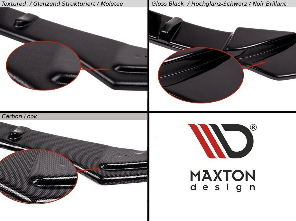 Maxton Design Central Rear Splitter (Vertical Bars) Audi A3 Sportback 8Y - AU-A3-8Y-RD1+RD2