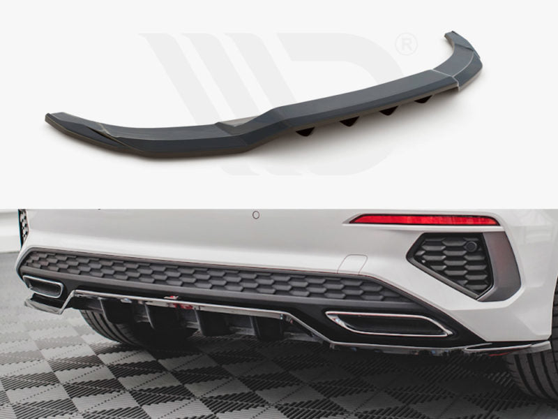 Maxton Design Central Rear Splitter (Vertical Bars) Audi A3 S-Line Sportback 8Y (2020-) – AU-A3-8Y-SLINE-RD1+RD2