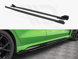 Maxton Design Street PRO Side Skirts Diffusers (+flaps) Audi RS3 Saloon 8Y (2020-) - AURS38YSCNC-SD1+SF1