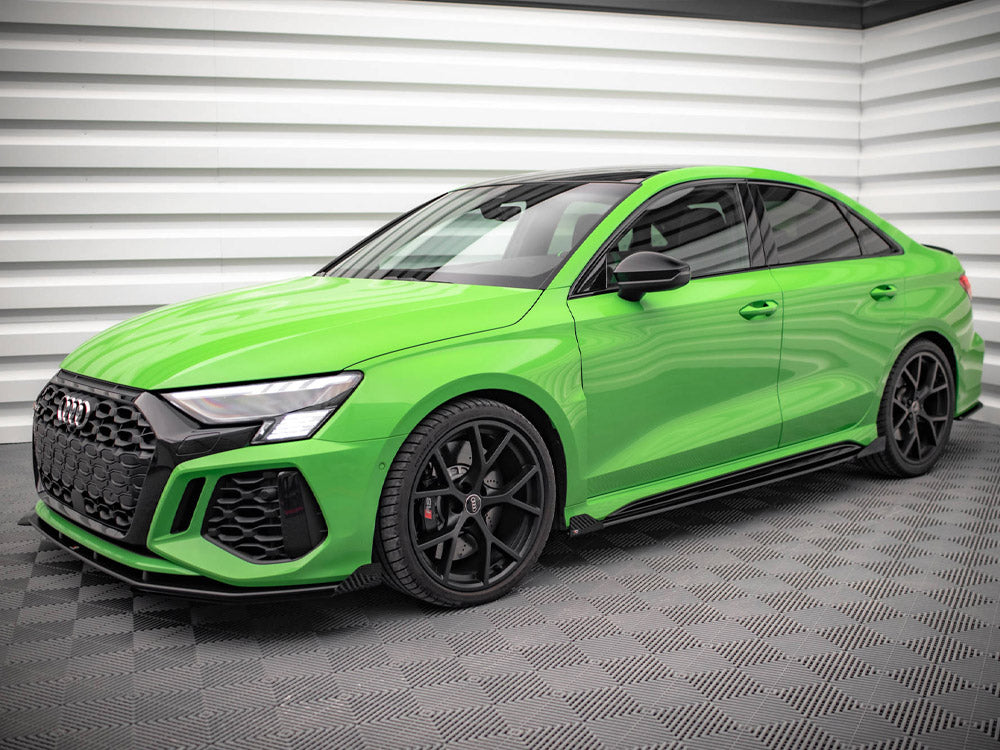 Maxton Design Street PRO Side Skirts Diffusers (+flaps) Audi RS3 Saloon 8Y (2020-) - AURS38YSCNC-SD1+SF1