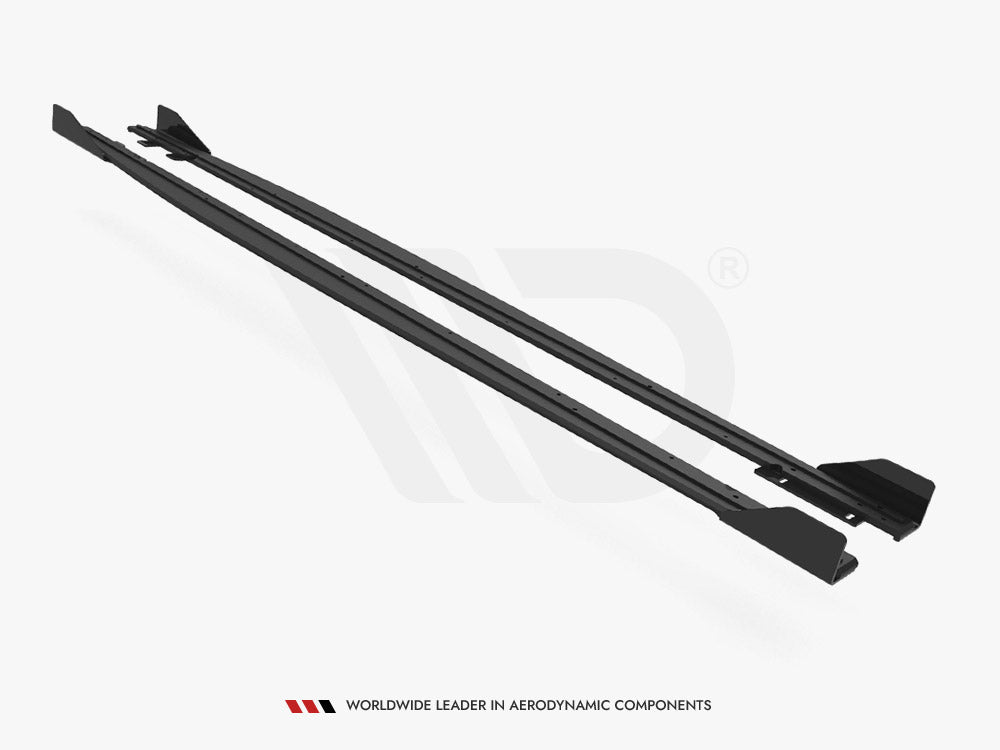 Maxton Design Street PRO Side Skirts Diffusers (+flaps) Audi RS3 Saloon 8Y (2020-) - AURS38YSCNC-SD1+SF1