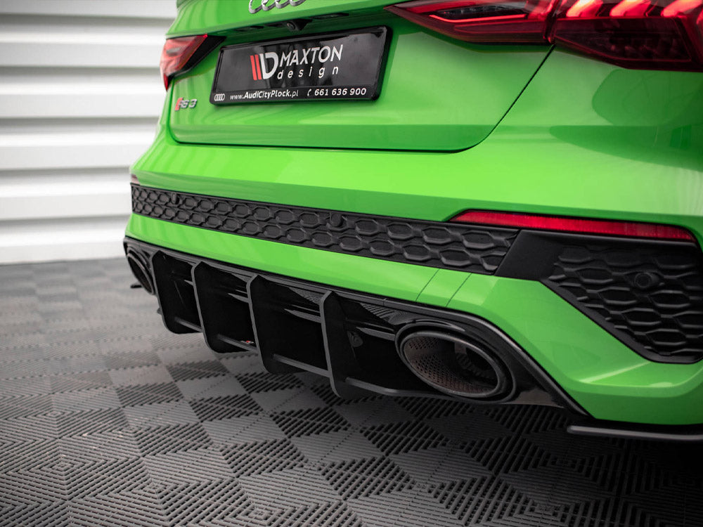 Maxton Design Street PRO Rear Diffuser Audi RS3 Saloon 8Y (2020-) - AURS38YSCNC-RS1